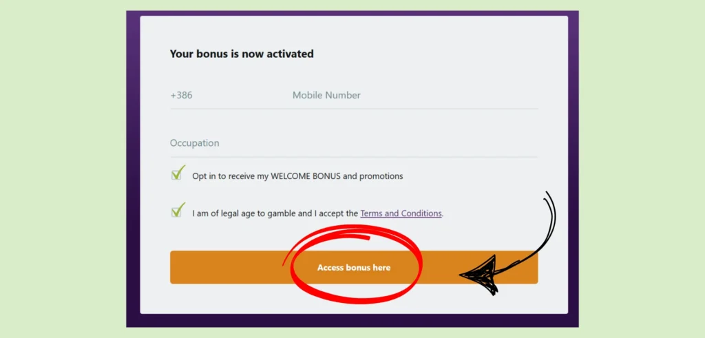 Aktivacijo nagrade v igralnici