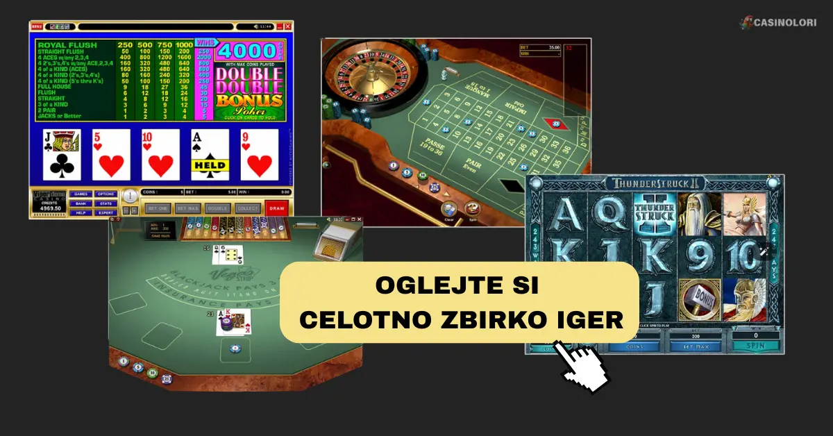 Igre na Captain Cooks Casino