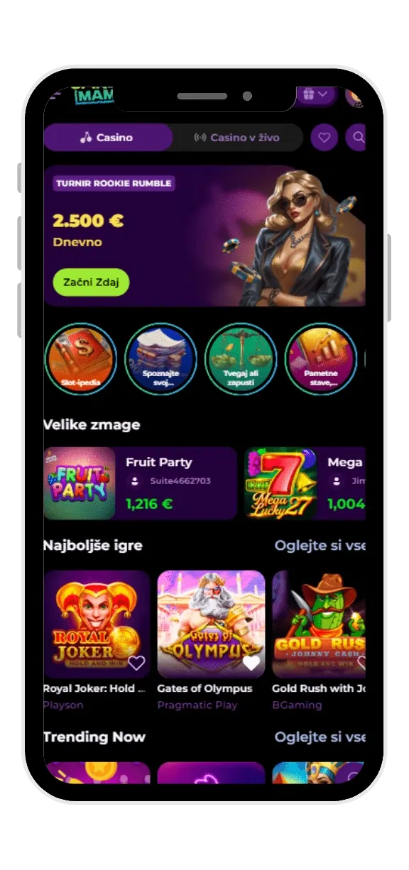 Android aplikacija Spinmama