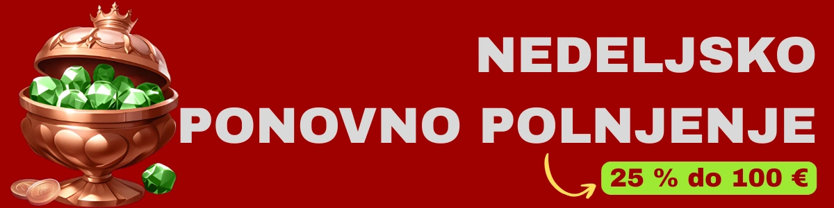 Nedeljsko polnjenje 100 €
