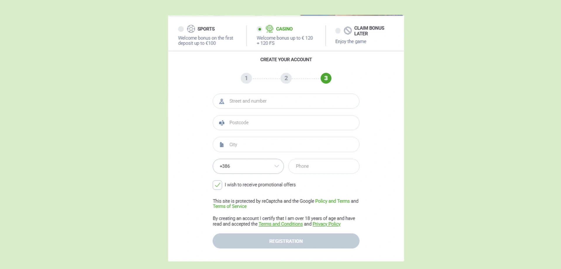 20Bet naslov in telefonska številka