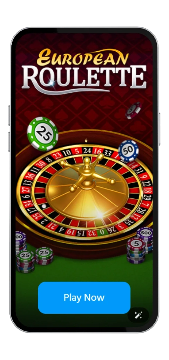 Evropska ruleta na mobilnem telefonu