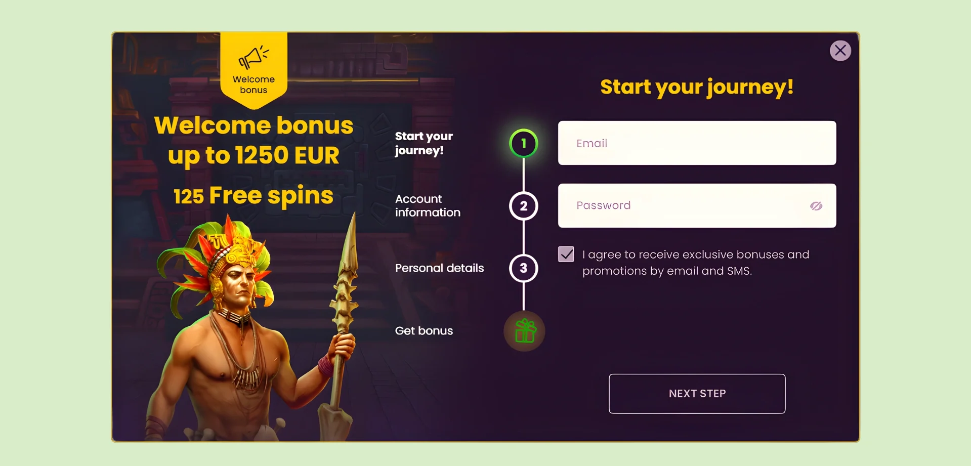 Prvi korak registracije