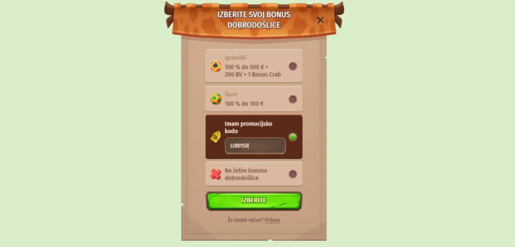 StoneVegas Casino bonus aktivacija