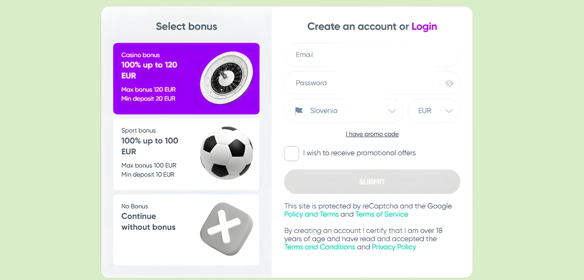 Granawin izpolnjevanje obrazca