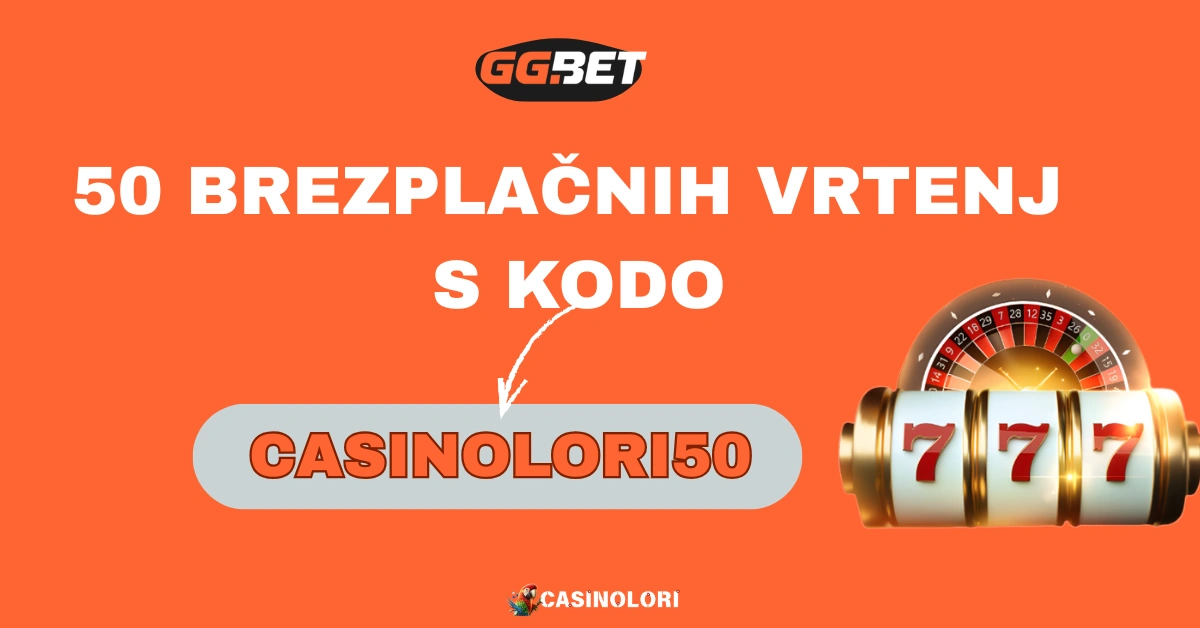 50 brezplačnih vrtenj v GGBET Casino