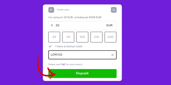 Playfina bonus promo code