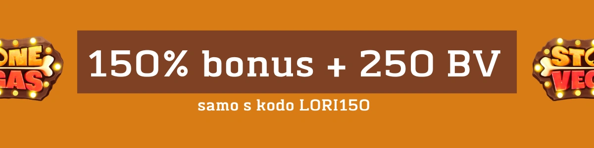 StoneVegas Casino bonus s kodo LORI150