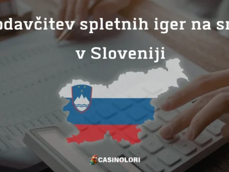Obdavčitev spletnih iger na srečo v Sloveniji v letu 2026