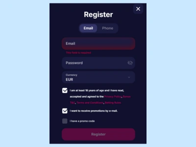 Registracija v kripto igralnici