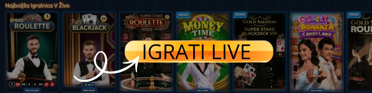 DudeSpin casino v živo