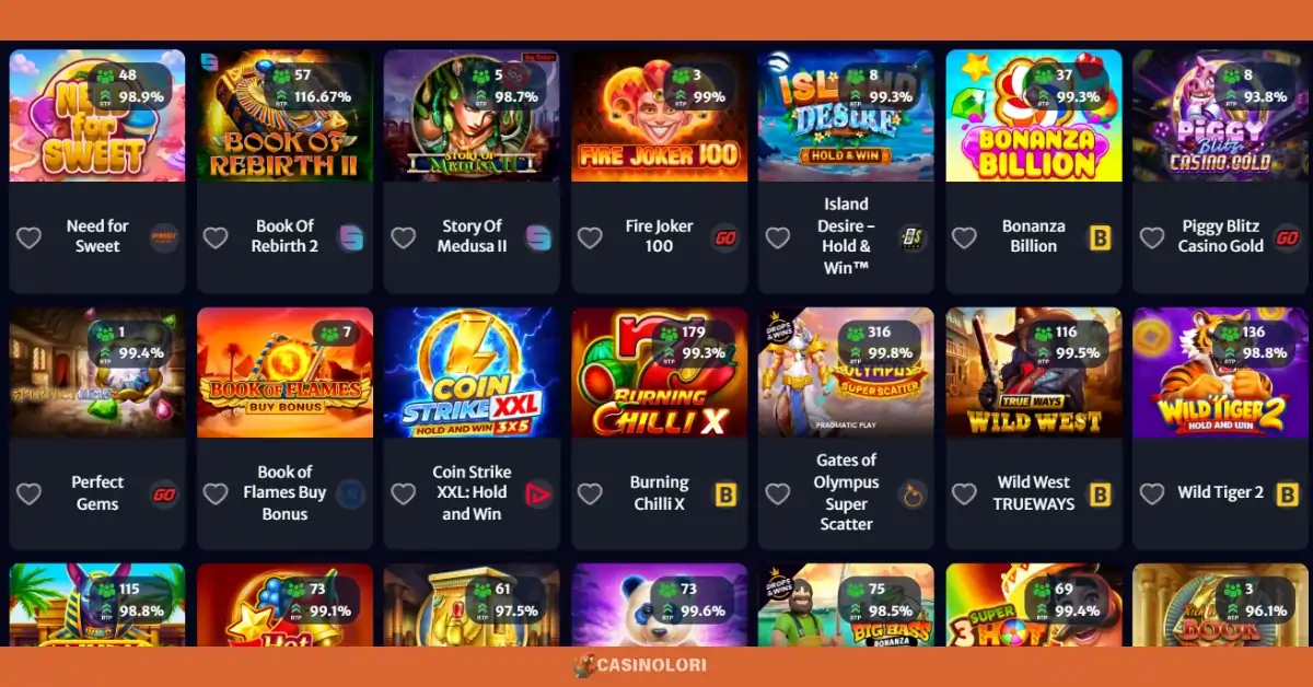 HellSpins Casino igre