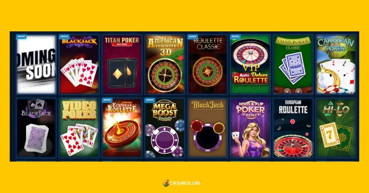 Namizne igre DudeSpin Casino