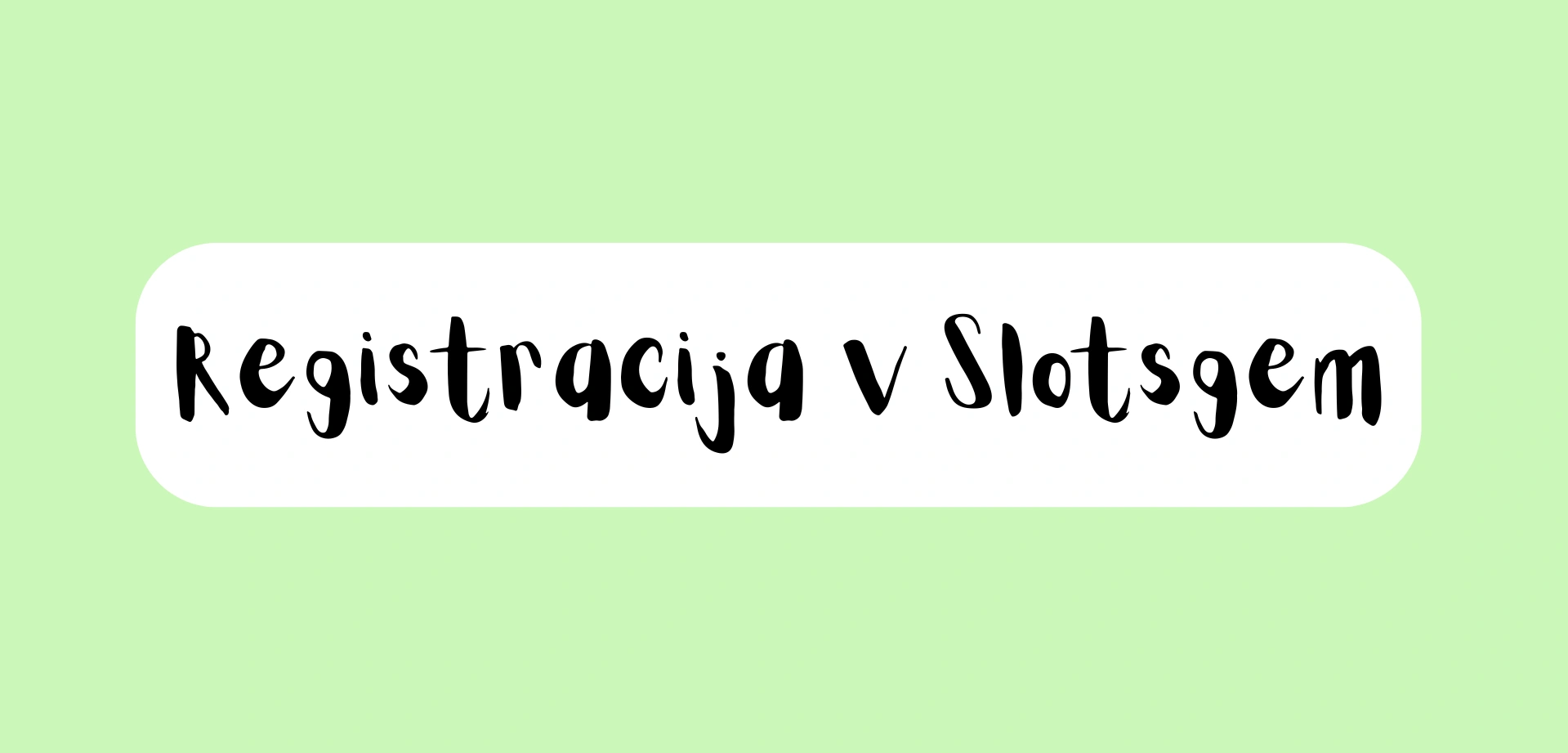 Registracija v SlotsGem Casino