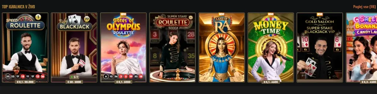 Gransino Casino live igre