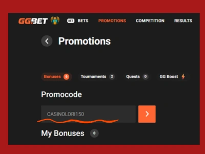 Vnesite promocijsko kodo CASINOLORI150