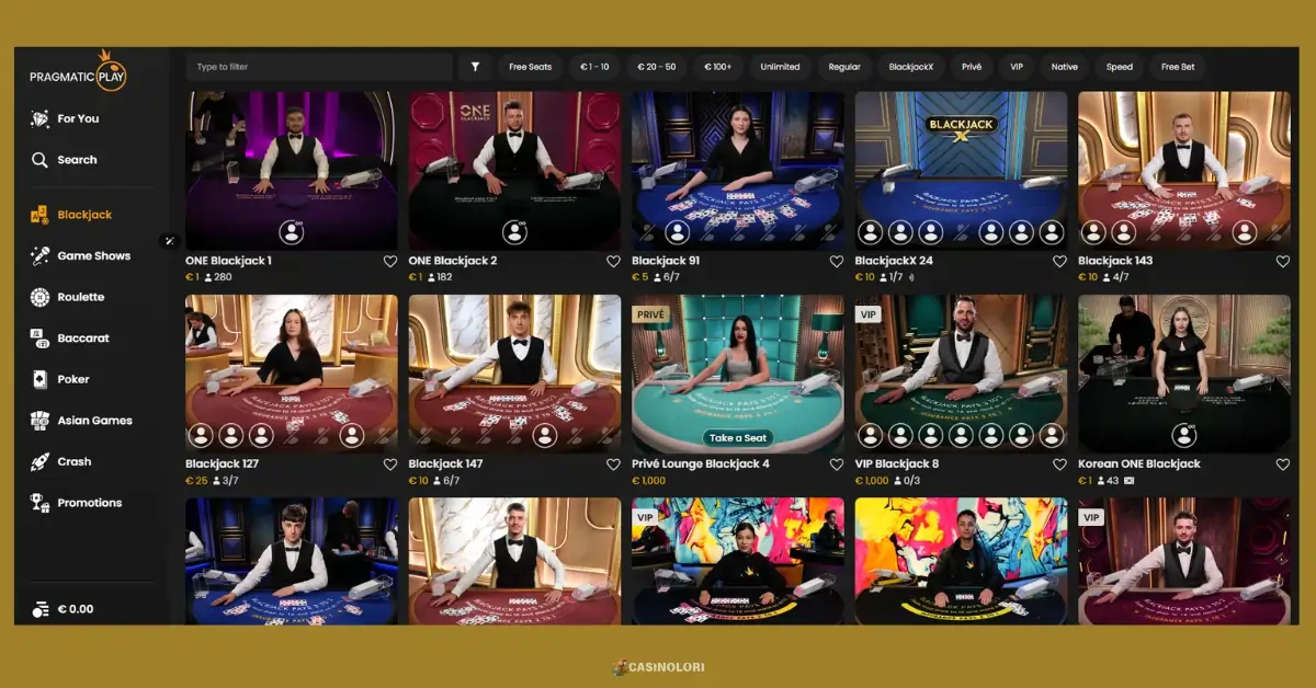 Grand Mondial Casino live casino