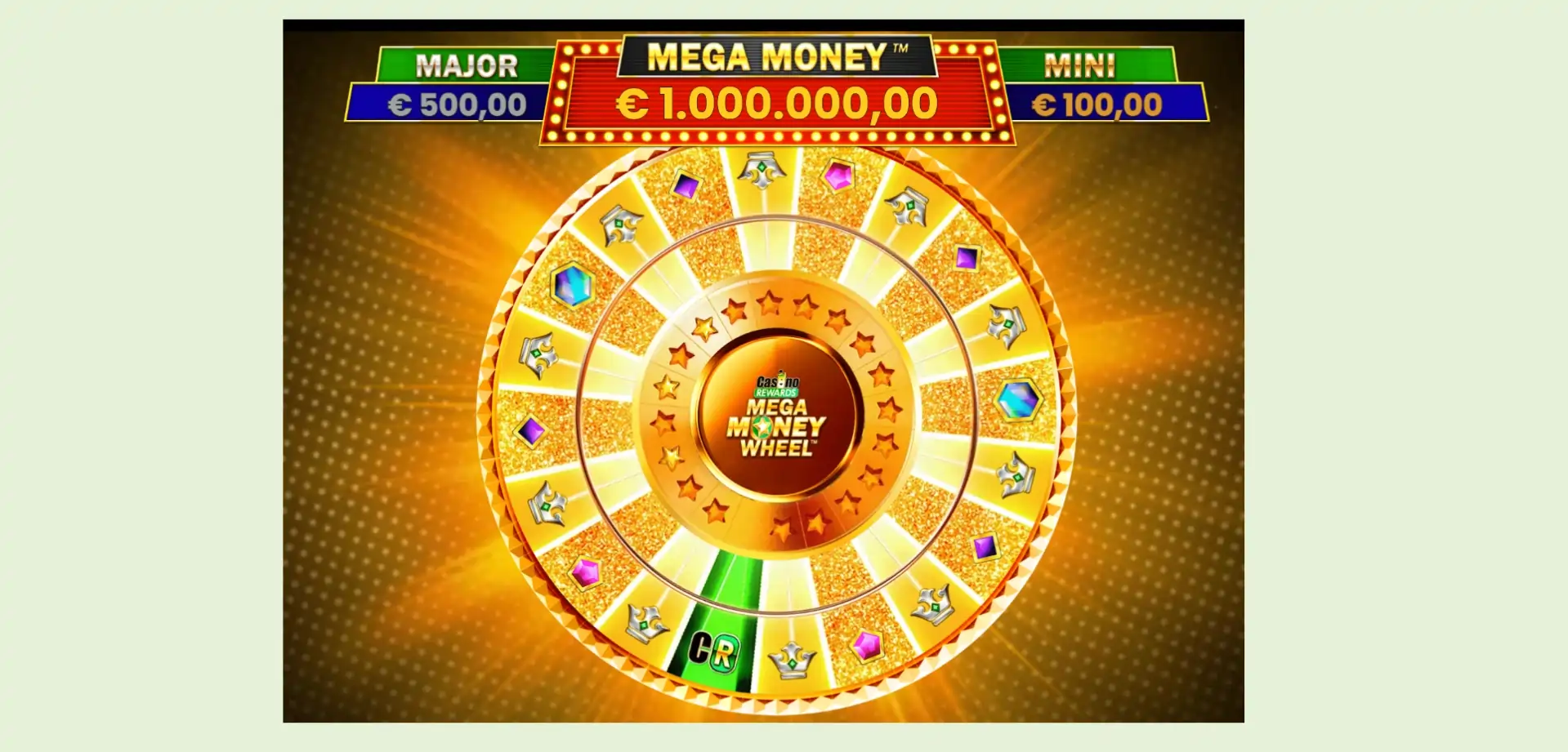 Odprite Mega Money Wheel