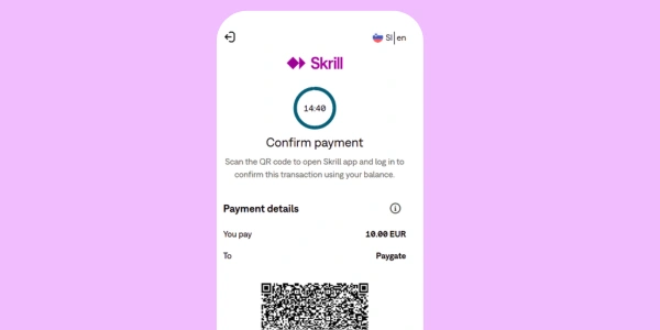 Potrdite transakcijo v Skrill računu