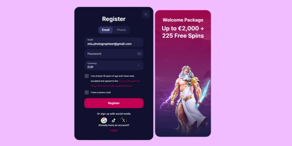 Ustvarite račun v Skrill online casino